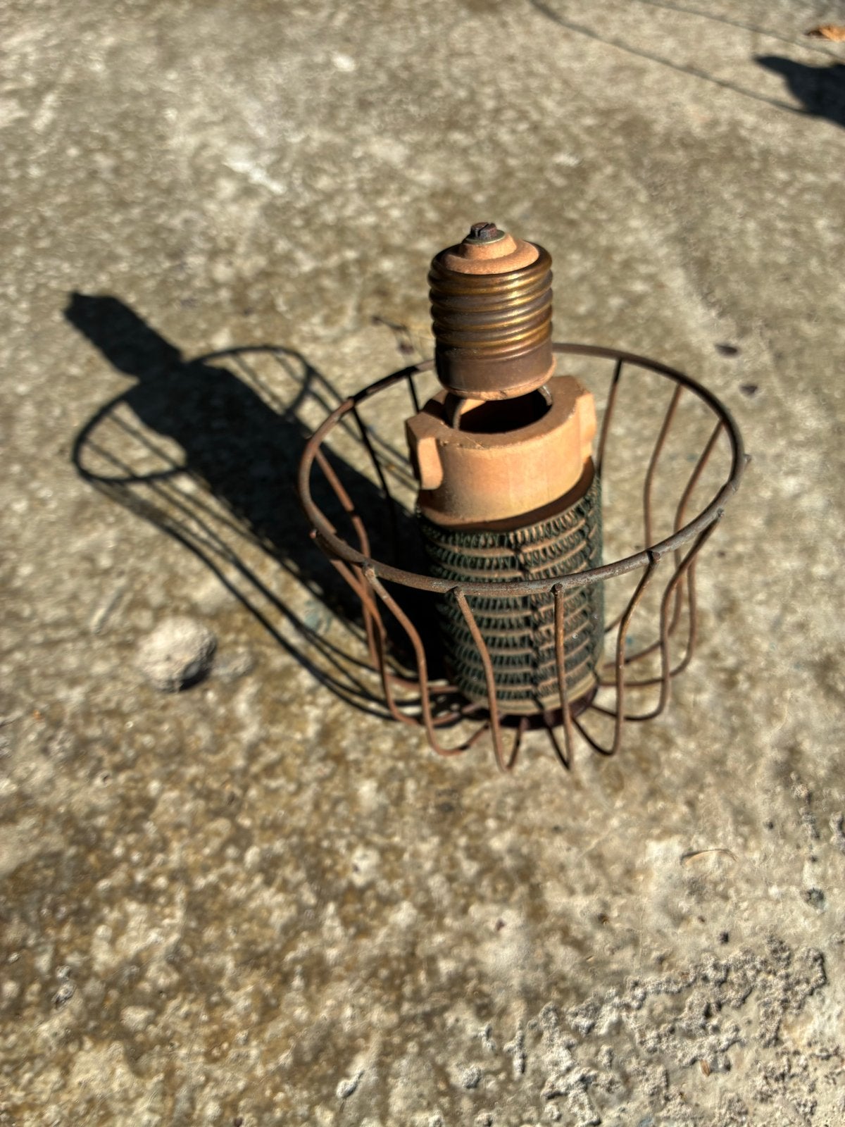 Vintage Kachel met Fitting - Decoratief of voor onderdelen, Ophalen