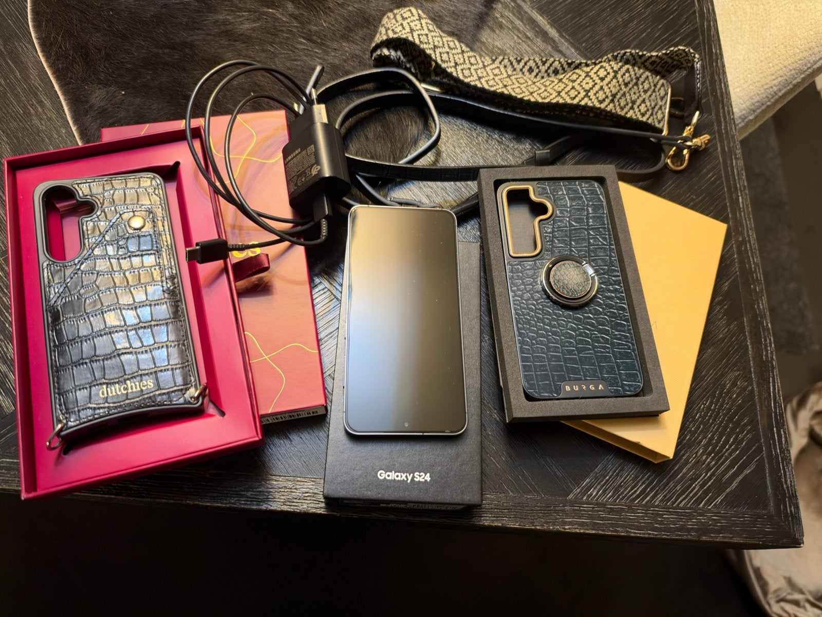 Samsung Galaxy S24 - Nieuwstaat met accessoires, Galaxy S24, Zwart, Touchscreen, Ophalen of Verzenden