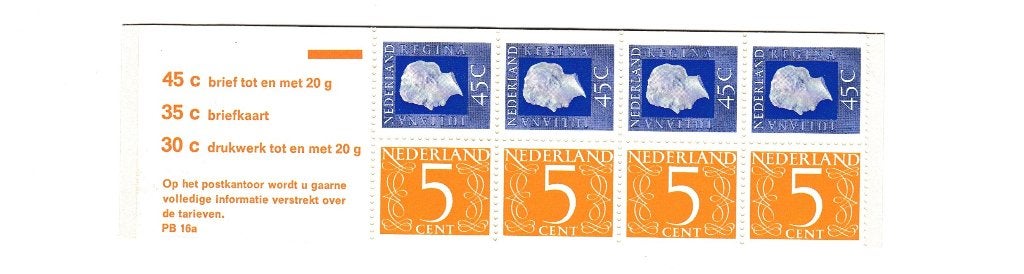 PB. 16 a, Postzegels en Munten, Postzegels | Nederland, Ophalen of Verzenden, Postfris