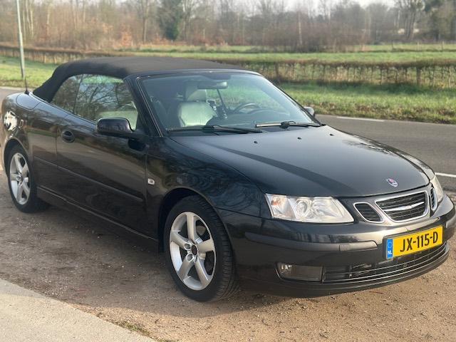 Saab 9-3 Vector;  Hirsch, 207pk; Cabrio AUT 2007 Zwart, Auto's, 1998 cc, 4 cilinders, Cabriolet, Zwart