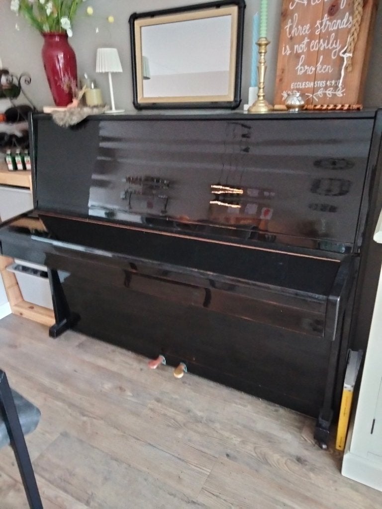 Piano, Muziek en Instrumenten, Piano's, Ophalen, Gebruikt, Zwart, Piano
