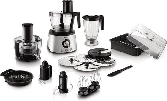 Philips Foodprocessor HR7778/00 - Zeer compleet, 3 snelheden of meer, Ophalen of Verzenden, Zo goed als nieuw, 2 tot 3 liter