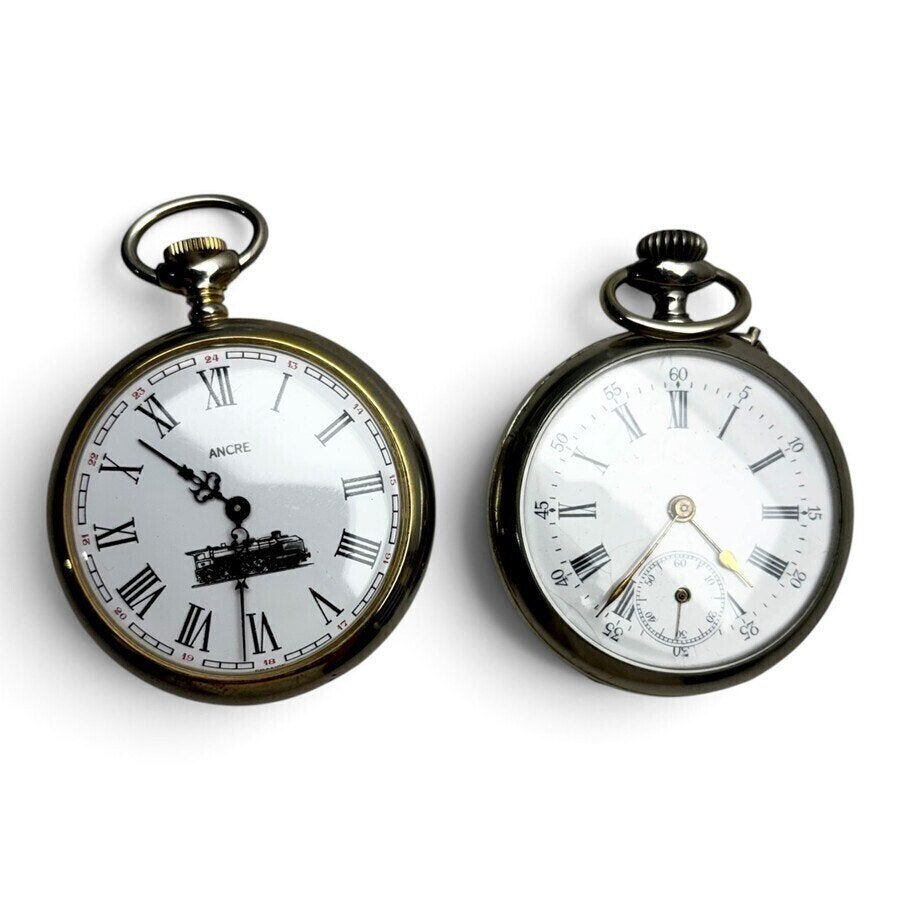 Lot zakhorloges (5x), o.a. Rode Kruis, Antiek en Kunst, Ophalen of Verzenden