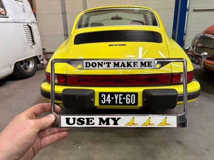 USA License plate frame kentekenplaathouder Banana 18.2, Ophalen of Verzenden, Nieuw