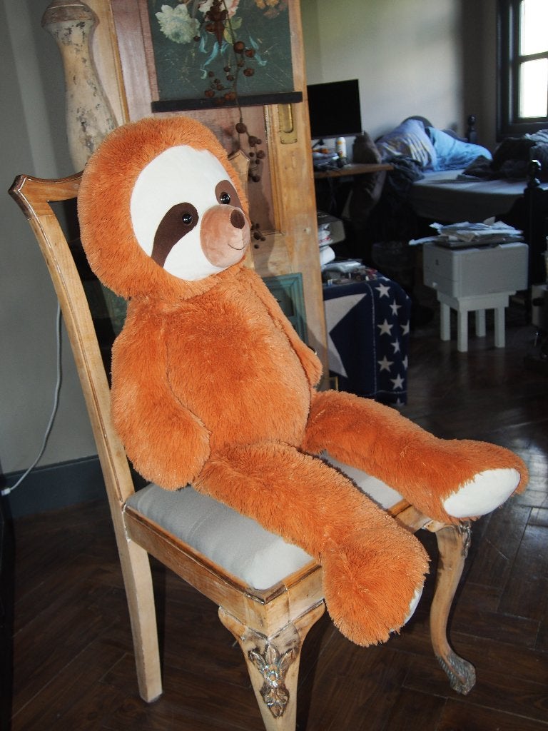Grote Luiaard Knuffel, Kinderen en Baby's, Ophalen, Gebruikt, Overige typen, Bruin