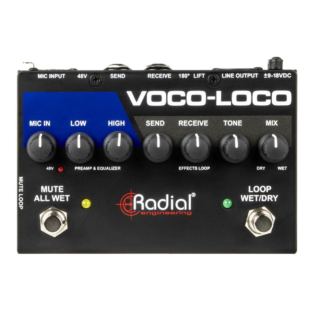 Radial Voco-Loco MK2 microfoonvoorversterker en effects loop, ., Overige typen, Nieuw, Ophalen of Verzenden