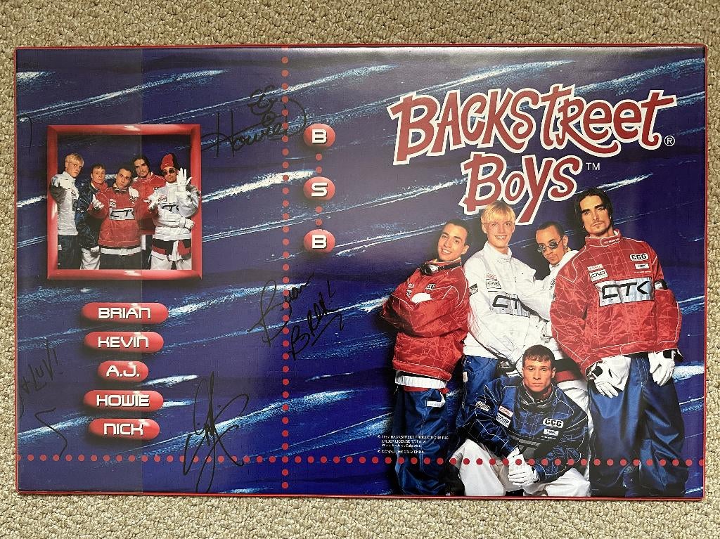 Backstreet Boys Bureauonderlegger (54,5x35,5 cm), Diversen, Bureau-accessoires, Ophalen of Verzenden, Zo goed als nieuw