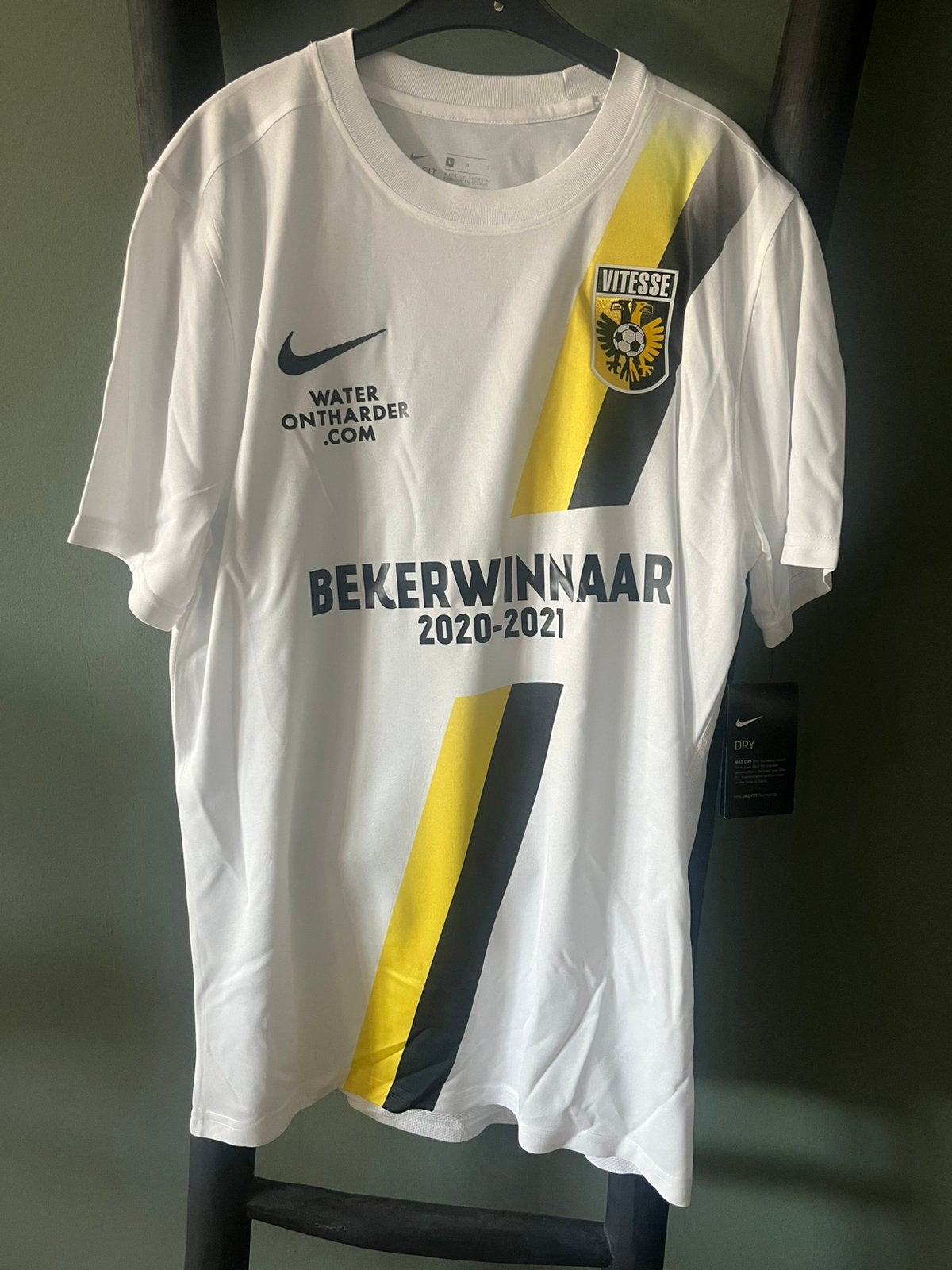 Vitesse Arnhem Bekerwinnaar Shirt 2020/2021 L Nike Fanshirt, Maat 52/54 (L), Verzenden, Wit, Nieuw