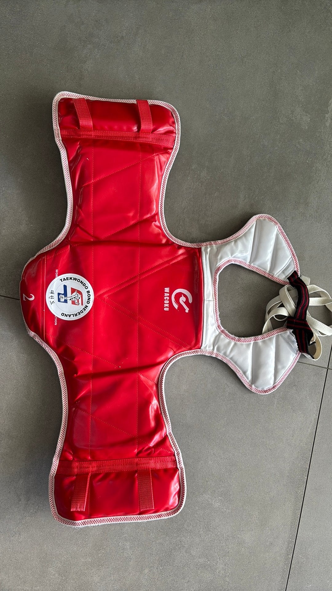 Taekwondo borstpantser kind beschermer maat 2, Maat S, Ophalen, Gebruikt, Taekwondo