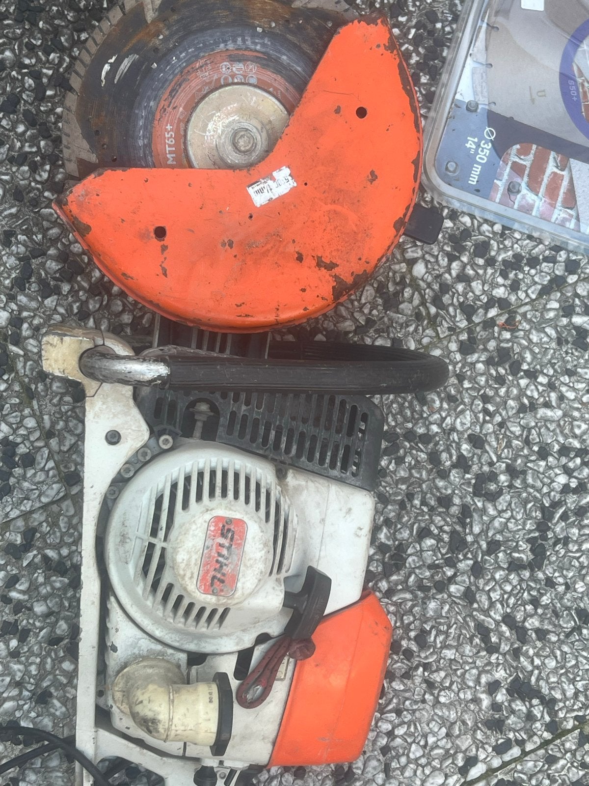 Stihl doorslijper met zaagblad, Doe-het-zelf en Verbouw, Ophalen, Gebruikt, 70 mm of meer, Overige typen