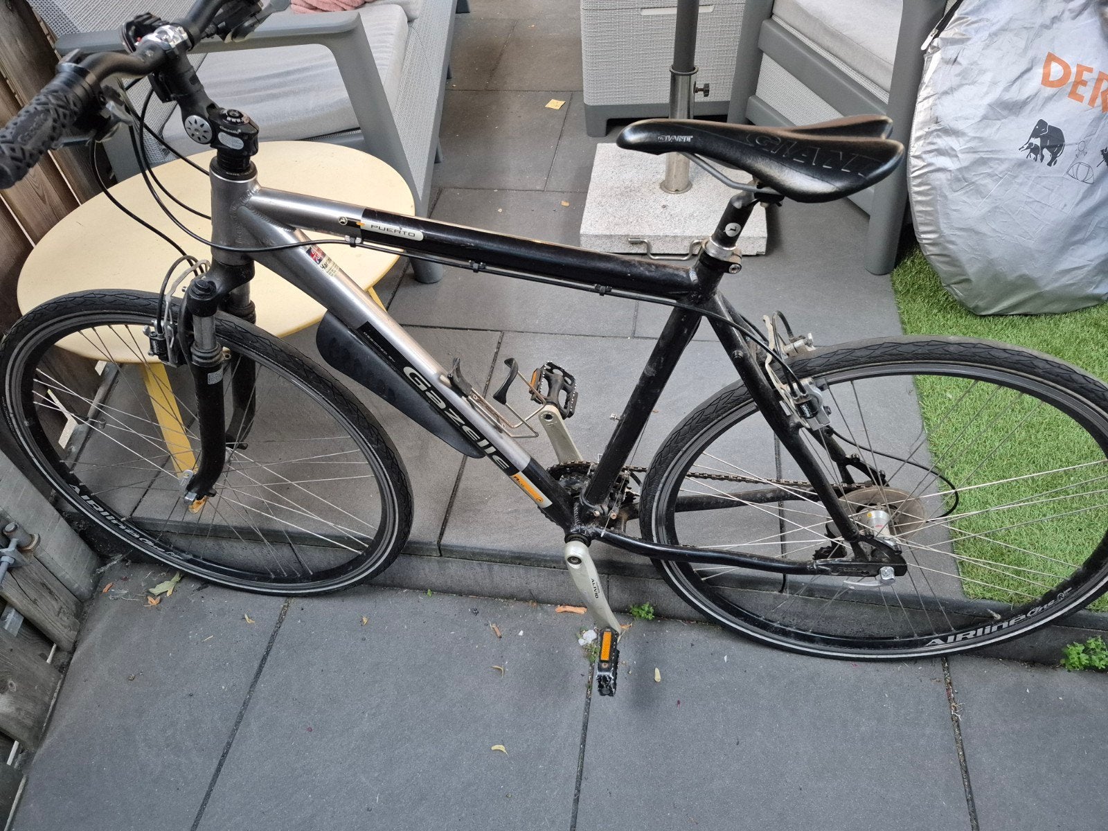 Gazelle Puerto X-Road Hybride Fiets - Goede Staat, Ophalen, Gebruikt, Gazelle, Versnellingen