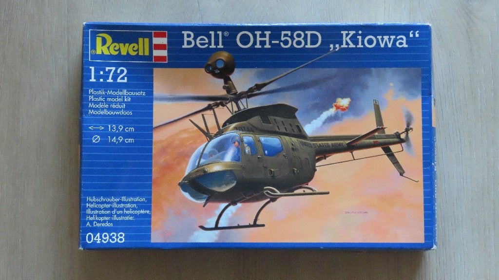 Bell OH-58D Kiowa Revell 1/72, 1:72 tot 1:144, Nieuw, Ophalen of Verzenden, Revell
