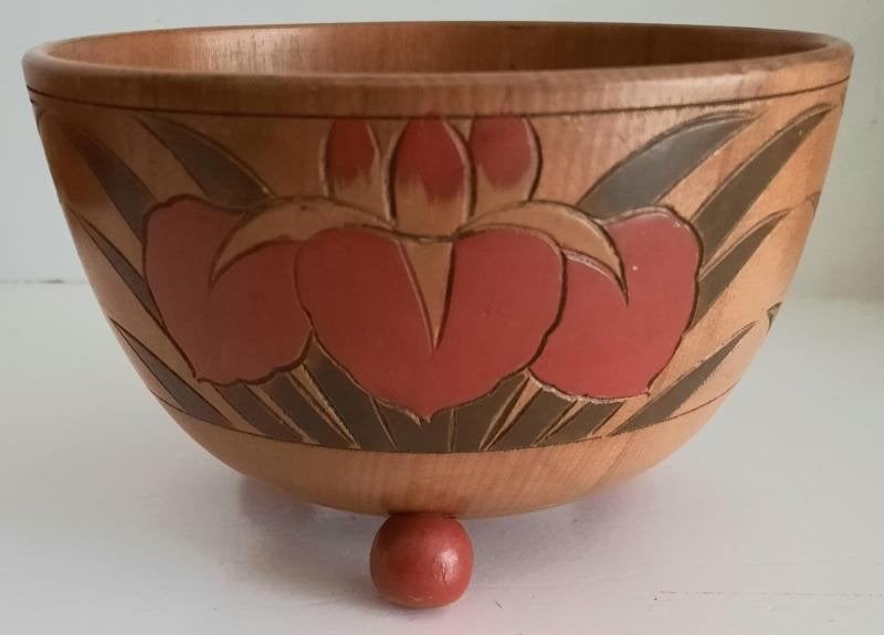 Amsterdamse school hout nijverheid schaaltje/bakje, Huis en Inrichting, Woonaccessoires | Schalen en Manden, Gebruikt, Schaal