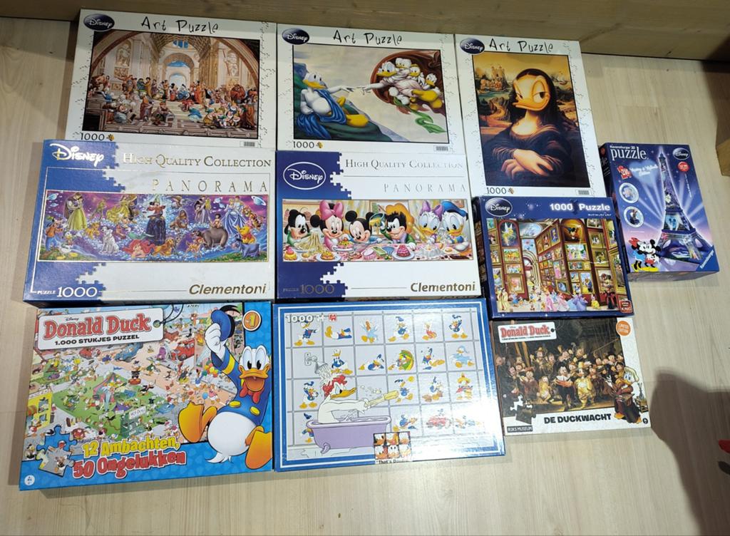 Diverse Disney Puzzels - 1000 stukjes en 3D, Ophalen of Verzenden, Meer dan 50 stukjes, Zo goed als nieuw, 6 jaar of ouder