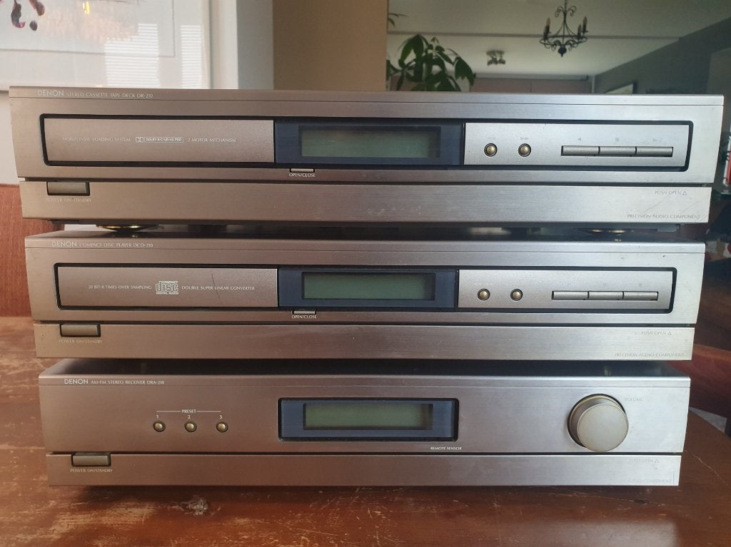 Denon DRA-210 set: receiver, CD, cassette, afstandsbediening, Ophalen, Gebruikt, Tuner of Radio, Denon