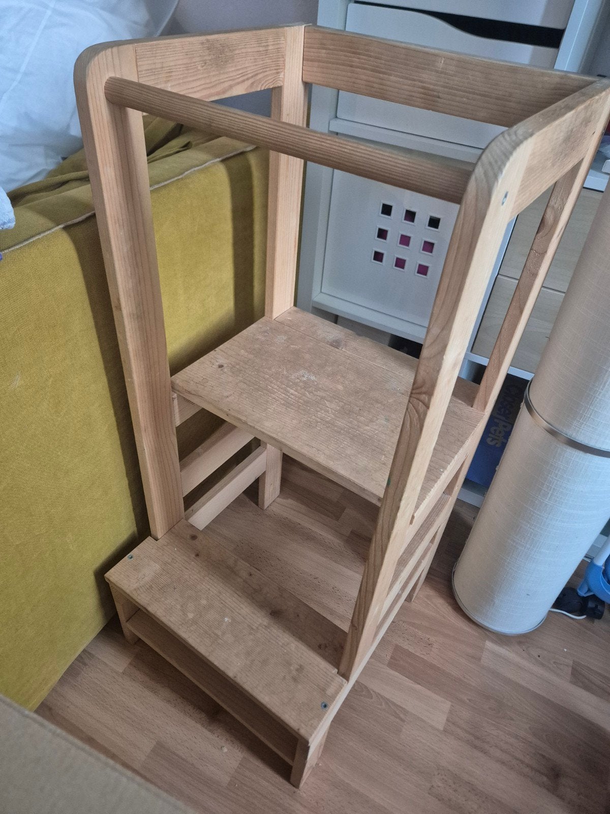 Houten leertoren / keukenhulp voor kinderen, Kinderen en Baby's, Kinderstoelen, Ophalen, Gebruikt, Overige typen