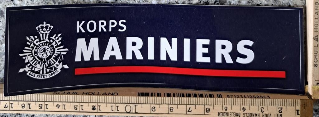 Sticker Korps Mariniers Koninklijke marine militaire, Ophalen of Verzenden, Zo goed als nieuw