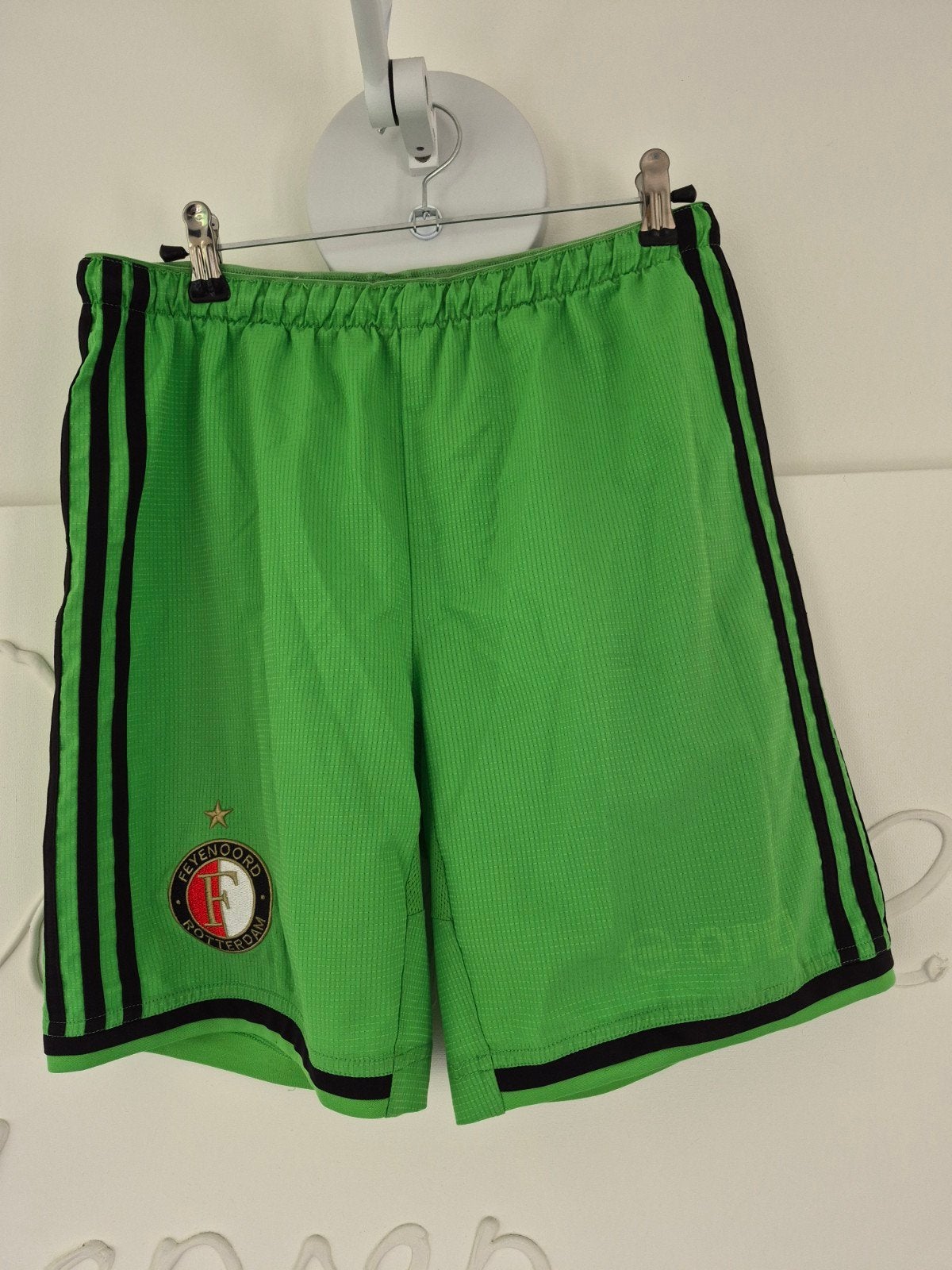 Feyenoord Adidas Voetbalbroekje Groen Maat 164, Ophalen of Verzenden, Gebruikt, Adidas, Jongen of Meisje