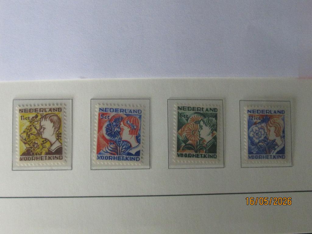 Nico Nederland 248/51 Postfris zonder plakker 1932, Ophalen of Verzenden, T/m 1940, Postfris