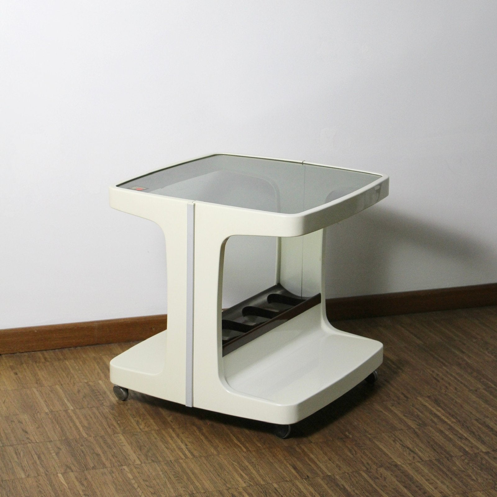 Vintage Bartafel - Marc Held voor Prisunic (jaren '70), Ophalen of Verzenden, Rechthoekig, Minder dan 55 cm, 45 tot 60 cm