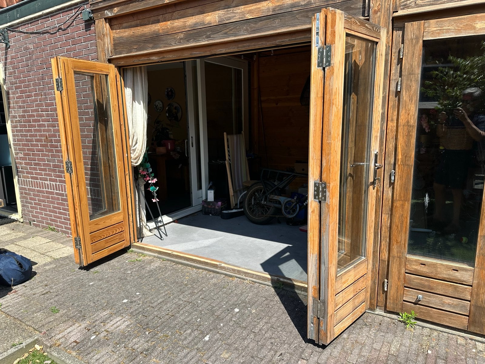 Veranda van Douglas hout 6,2m x 3,25 m, Tuin en Terras, Ophalen, Zo goed als nieuw, Veranda
