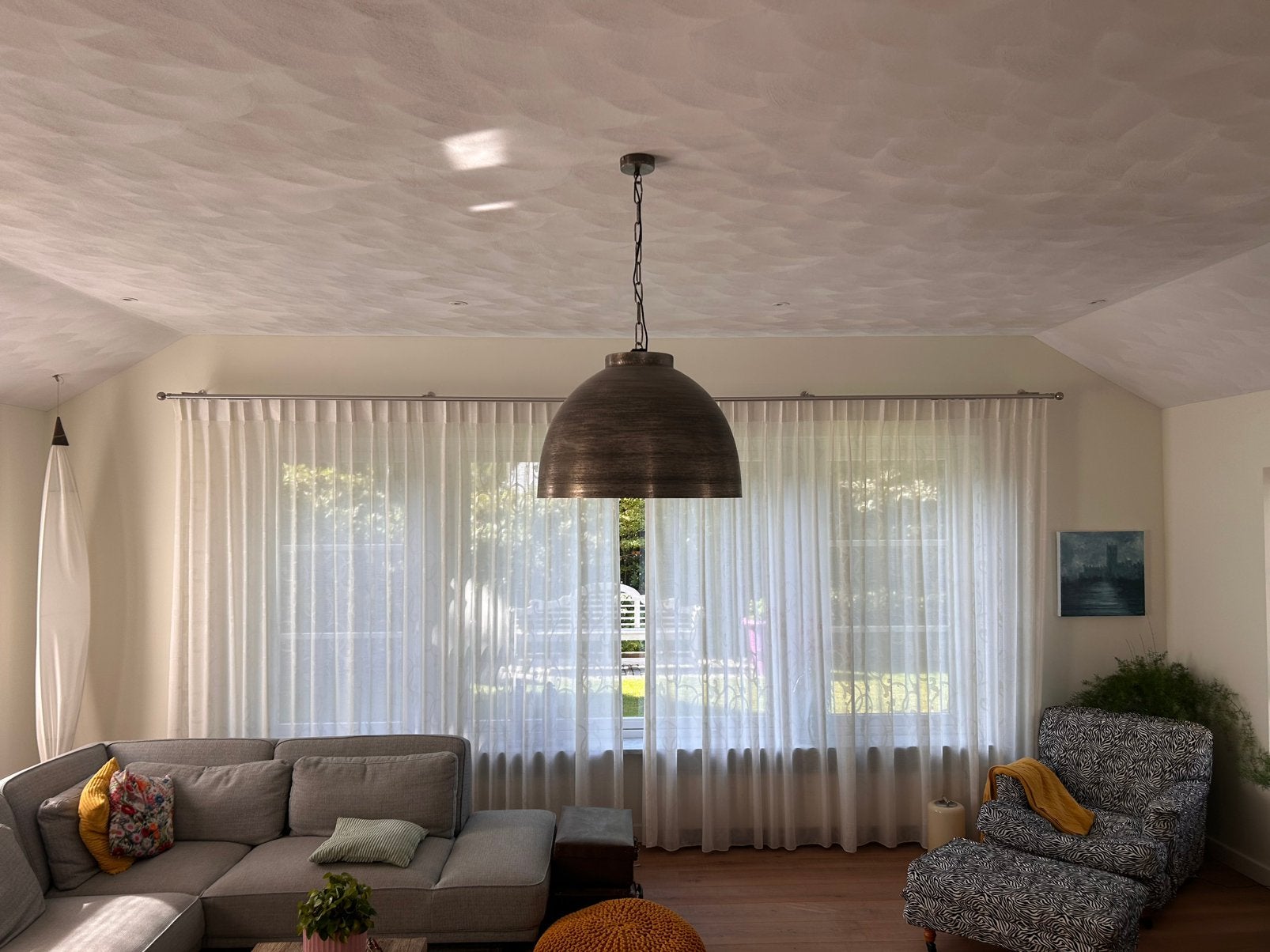 Grote Metalen hanglamp van Loods 5, Huis en Inrichting, Lampen | Hanglampen, Ophalen, Zo goed als nieuw