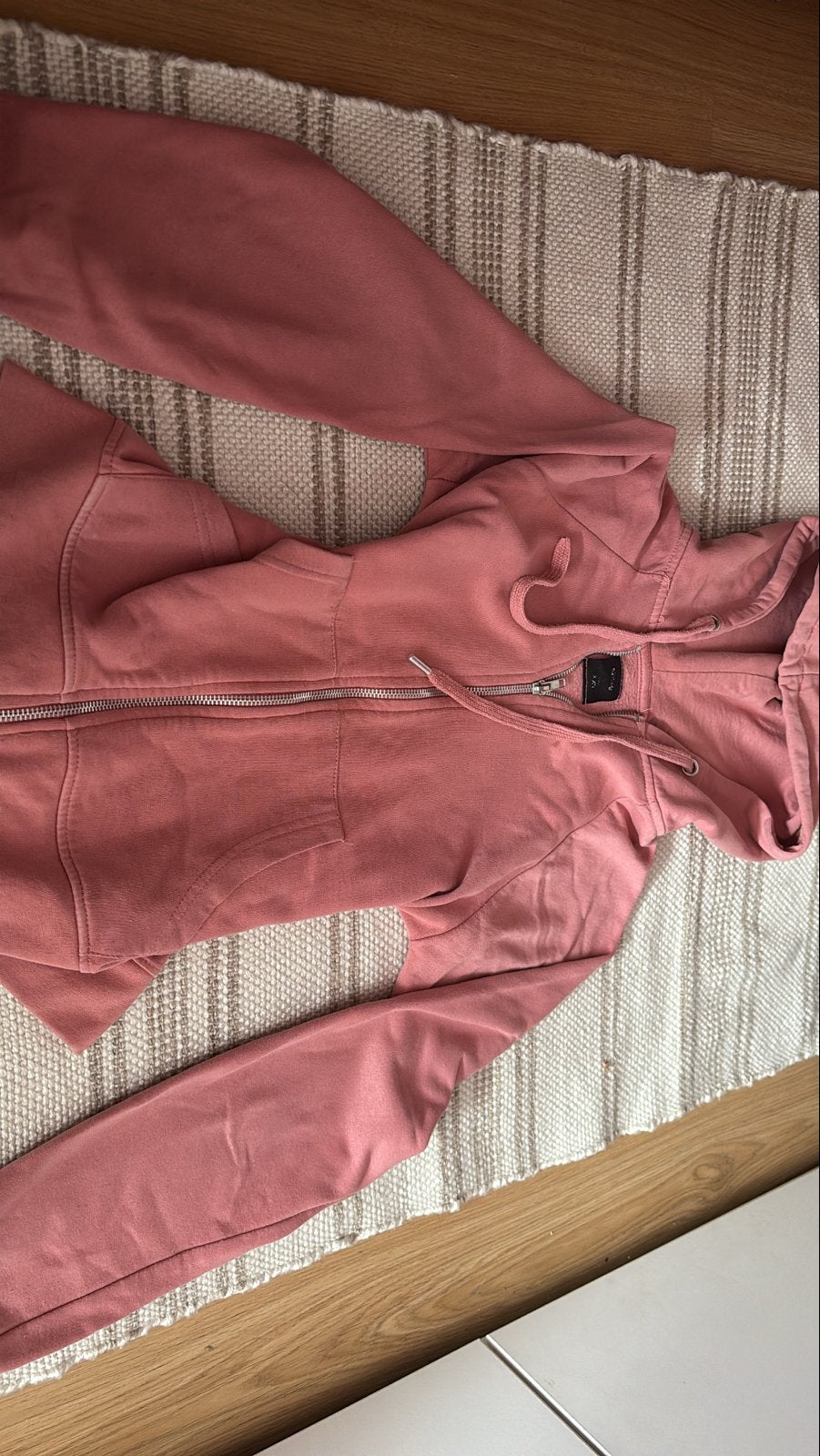 Roze hoodie met rits - Maat xxs, Ophalen of Verzenden, Zo goed als nieuw, Maat 38/40 (M), Roze