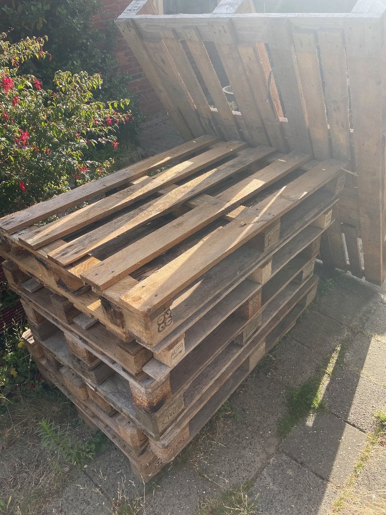 pallets, Doe-het-zelf en Verbouw, Hout en Planken, Ophalen, Gebruikt, Pallet, Minder dan 200 cm