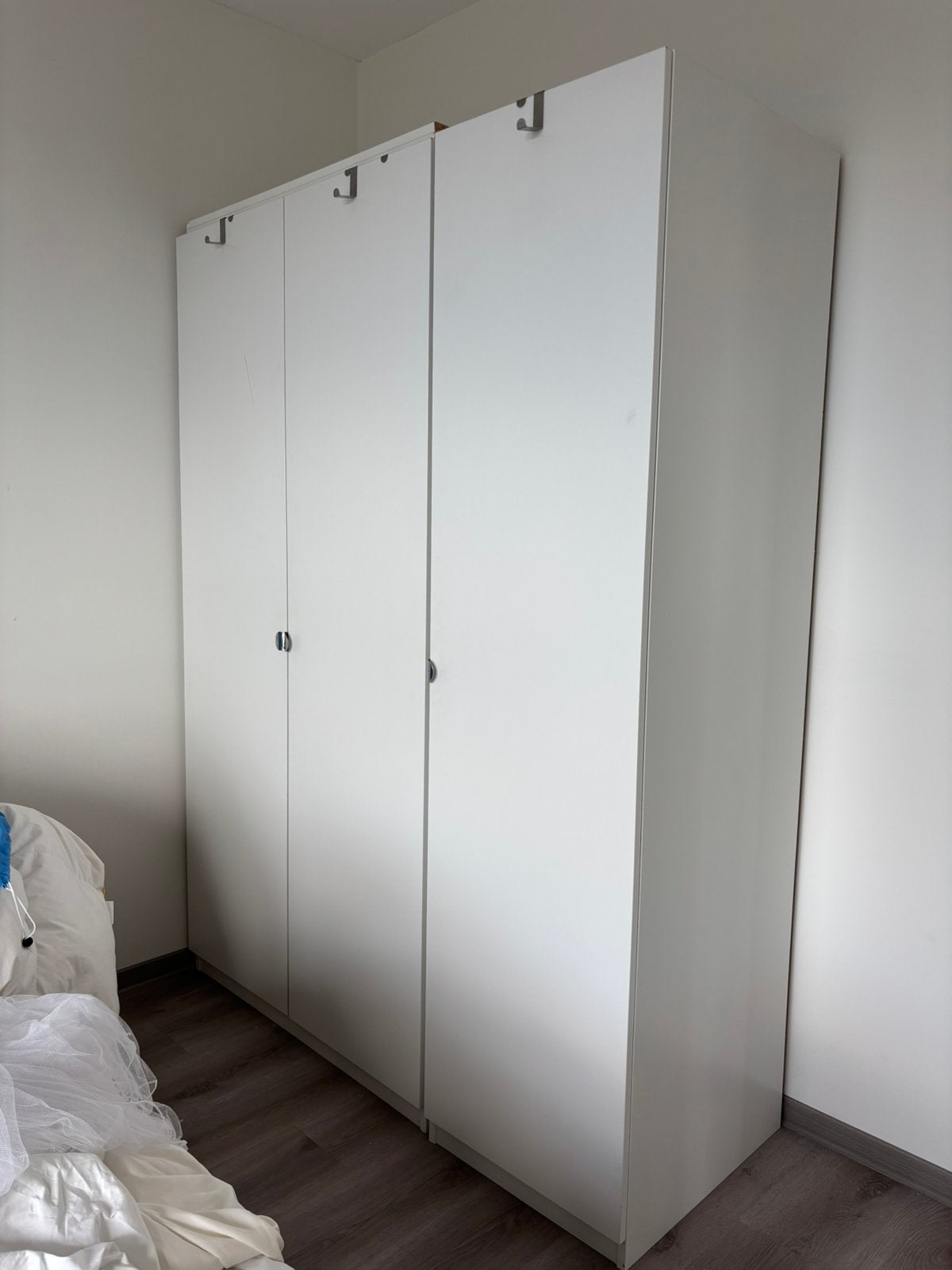 Witte Ikea Pax / Forsand kledingkast [ALLEEN 2 KASTEN LINKS], Ophalen, Gebruikt, 100 tot 150 cm, 200 cm of meer