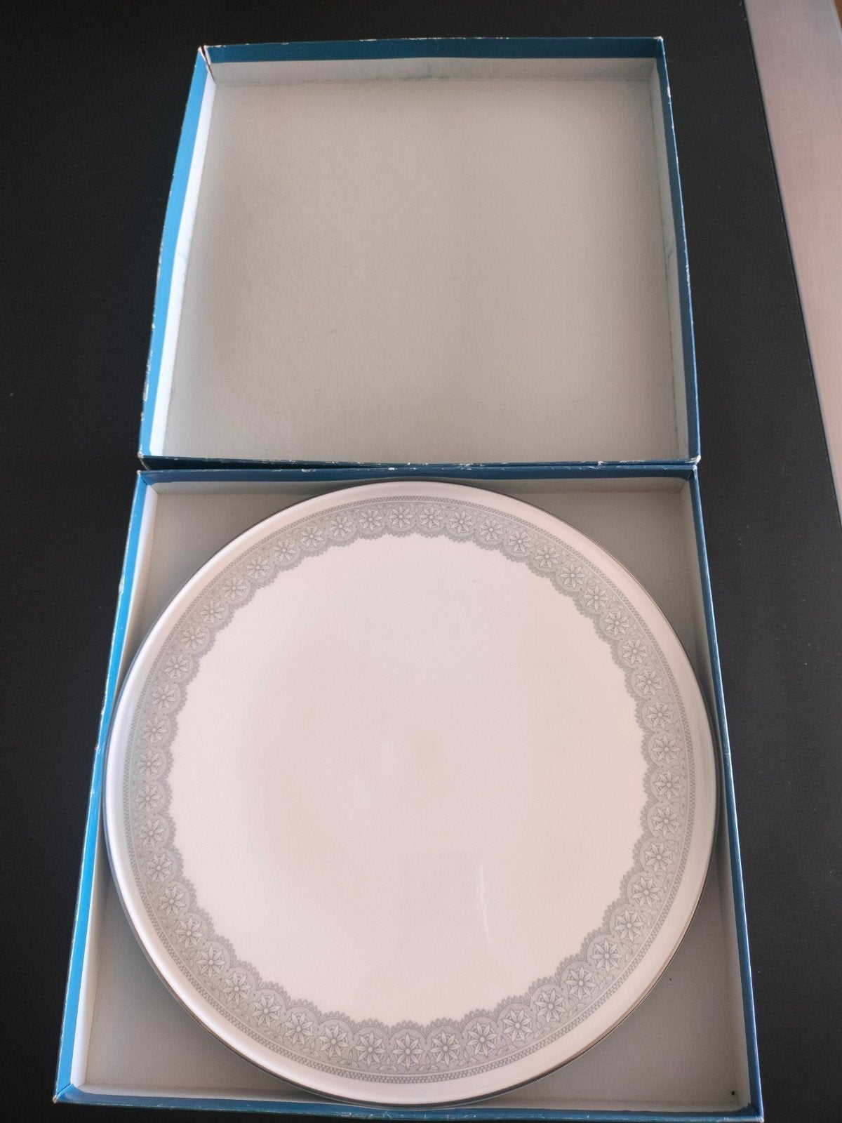 Royal Worcester taartbord en taartschep - Isabella Silver, Ophalen of Verzenden