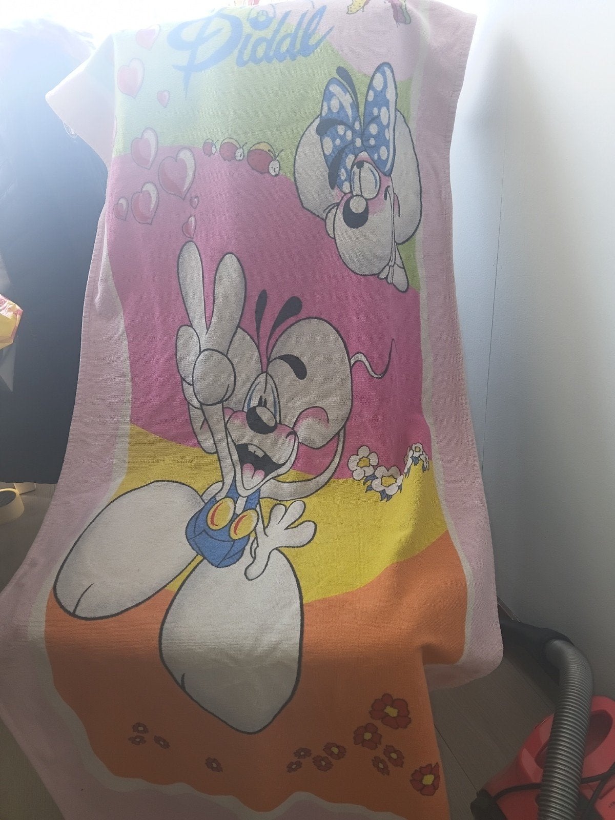 Diddl handdoek leuk voor de verzamelaar, Ophalen of Verzenden, Zo goed als nieuw