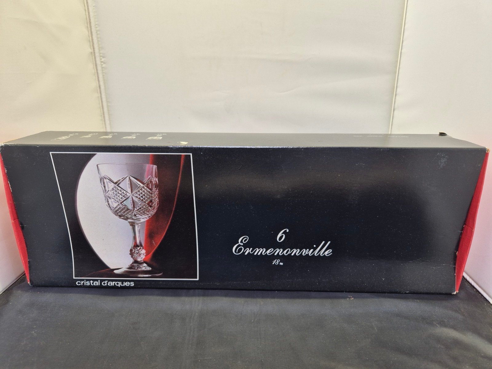 Set van 6 Cristal d'Arques Ermenonville wijnglazen, Antiek en Kunst, Ophalen