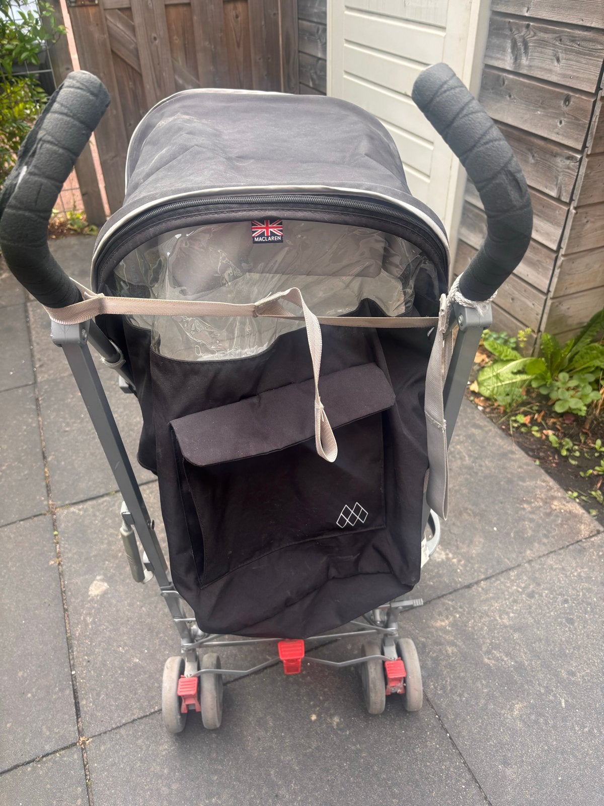 Maclaren buggy met regenhoes, Ophalen, Gebruikt, Maclaren, Regenhoes