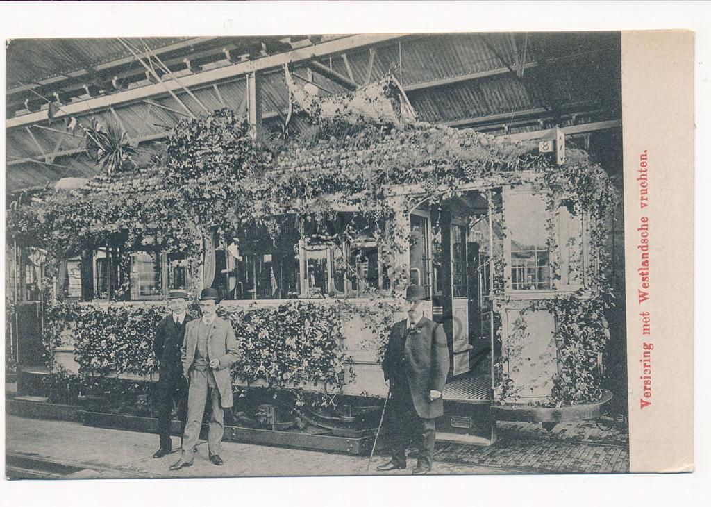Westland -Oude Tram  ??? NZH ??? - met Westlandsche vruchten, Verzenden, Voor 1920, Ongelopen, Zuid-Holland