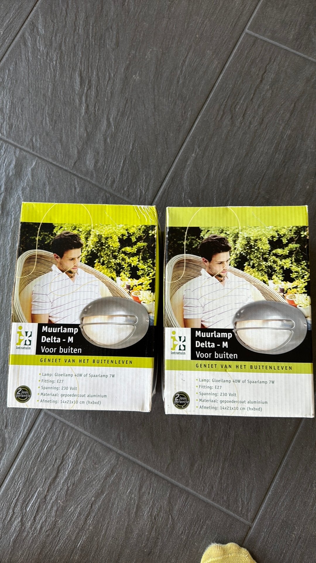 2x Intratuin Muurlamp Delta-M voor buiten NIEUW, Tuin en Terras, Buitenverlichting, Minder dan 50 watt, Wandlamp, Ophalen of Verzenden