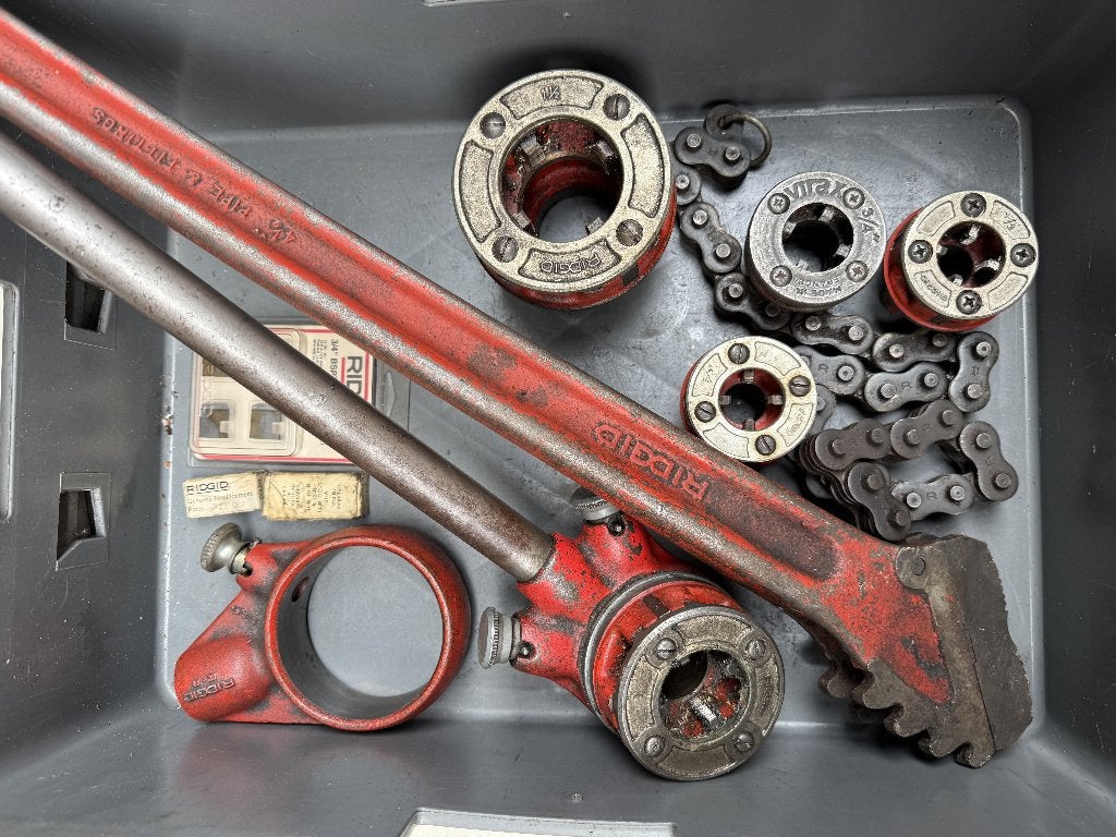 RIDGID pijpdraadsnijder set 1/2" 3/4" 1" 1 1/2", Doe-het-zelf en Verbouw, Gereedschap | Handgereedschap, Ophalen, Info@ridgid.com