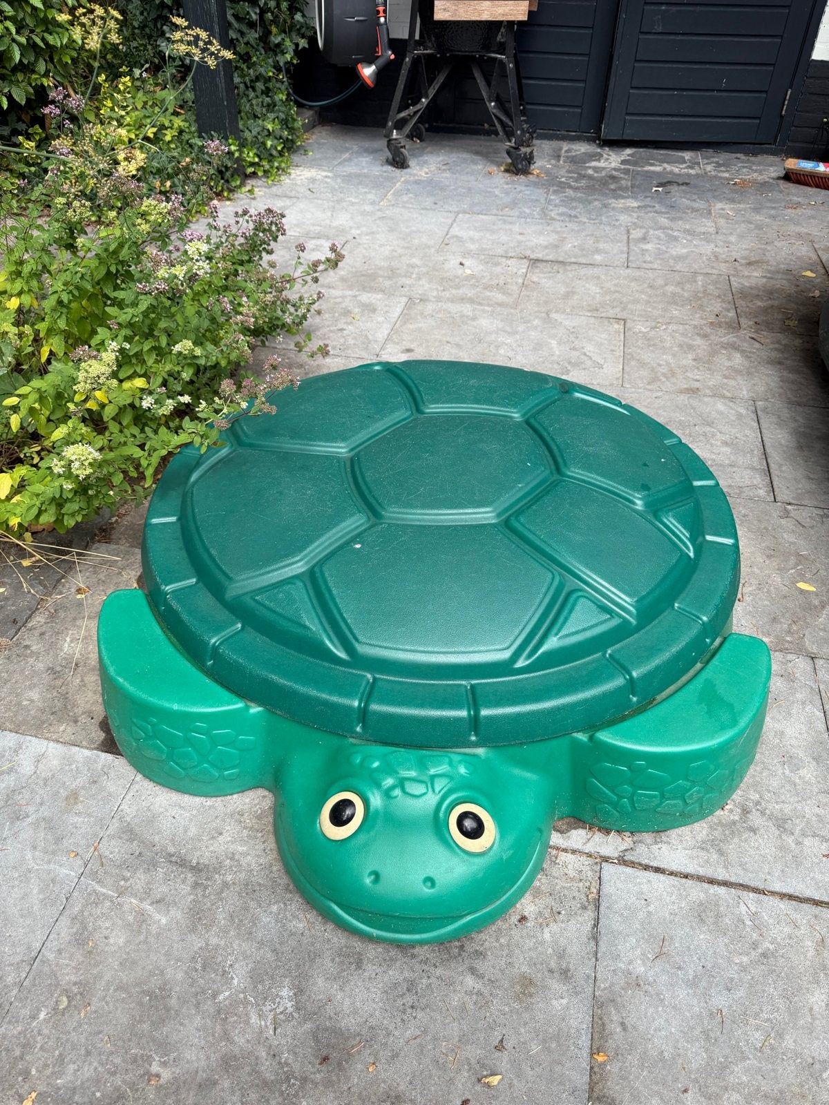 Little Tikes Schildpad Zandbak met Deksel, Ophalen, Gebruikt