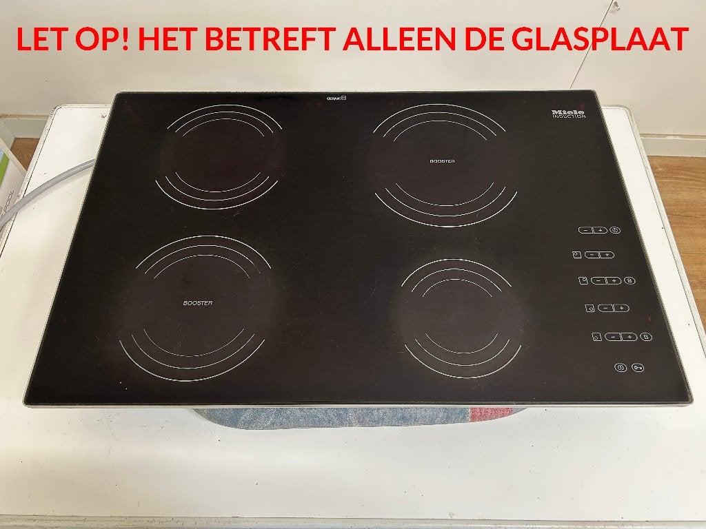 Miele inductie Glasplaat 4 Pit, Ophalen of Verzenden, Gebruikt