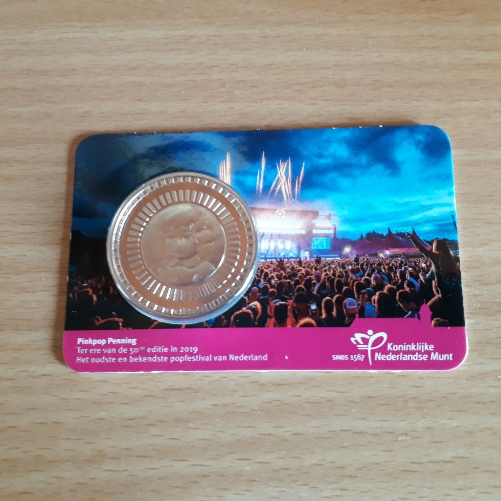 coincard Pinkpop Penning 2019 BU KNM, Verzenden, Overige materialen
