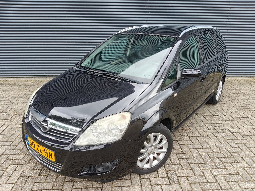 Opel Zafira 1.8 | Automaat | 2008 | Nieuwe APK | 7 Persoons, Auto's, Stof, Zwart, 4 cilinders, 700 kg
