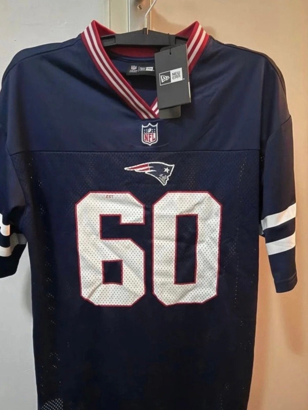 Nieuw New Era NFL Patriots shirt maat L, Maat 52/54 (L), Blauw, Nieuw, Ophalen of Verzenden