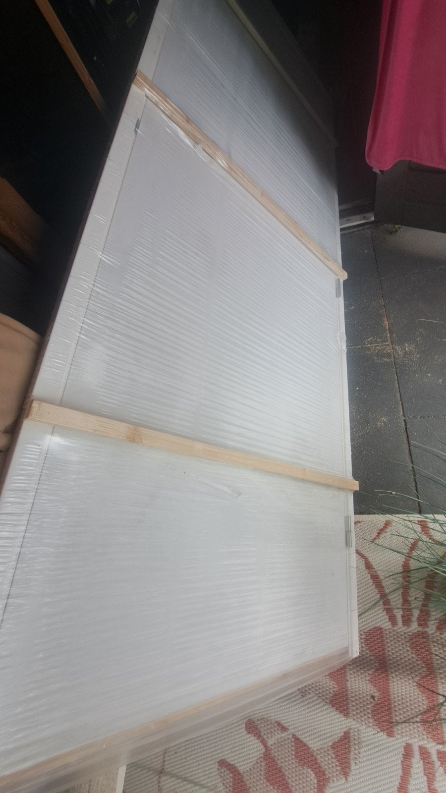 Nieuw kozijn met deur, wit gegrond, rechtsdraaiend, Ophalen of Verzenden