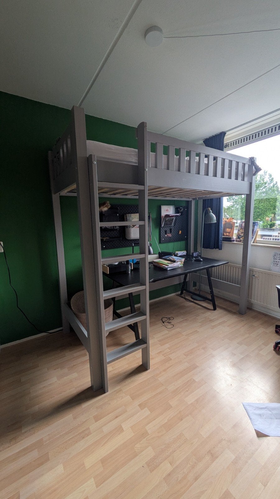 Hoogslaper, Ophalen, Eenpersoons, 90 cm, Hoogslaper