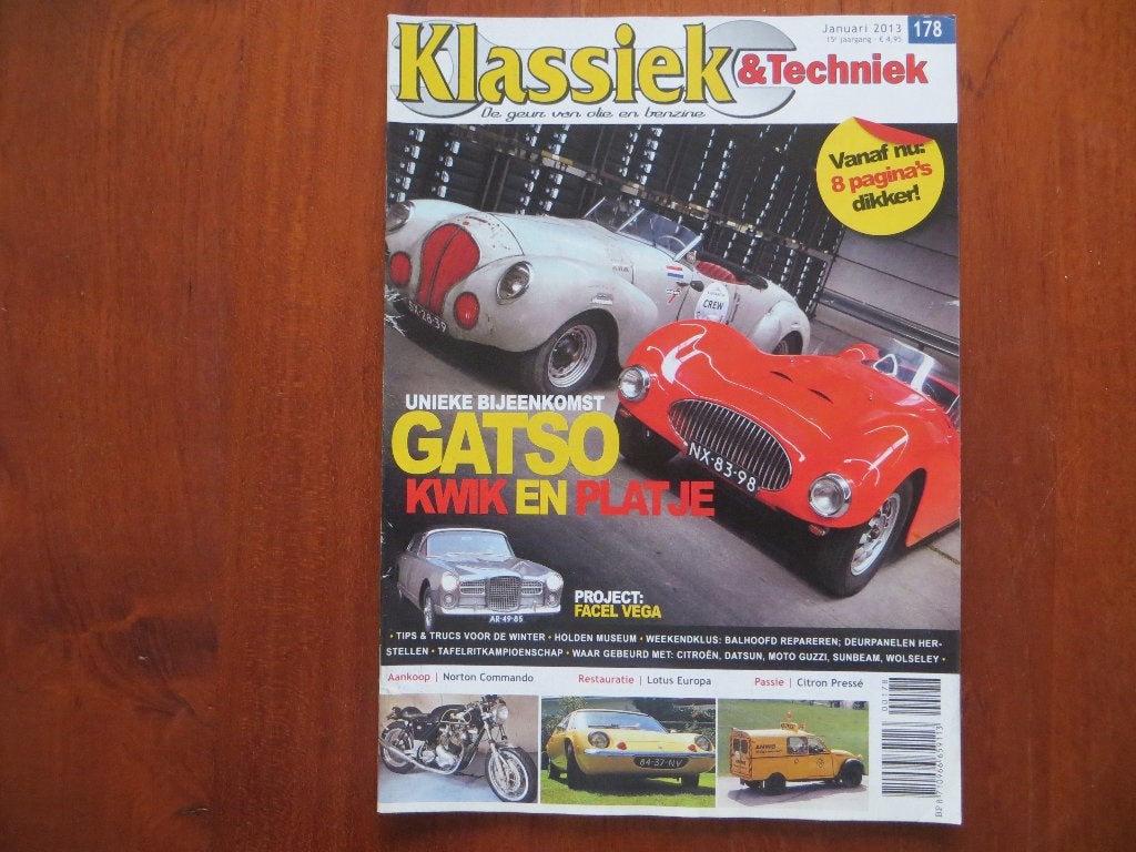 Klassiek & Techniek 178 Gasto Kwik en Platje, Lotus Europa, Verzenden, Nieuw, Overige merken