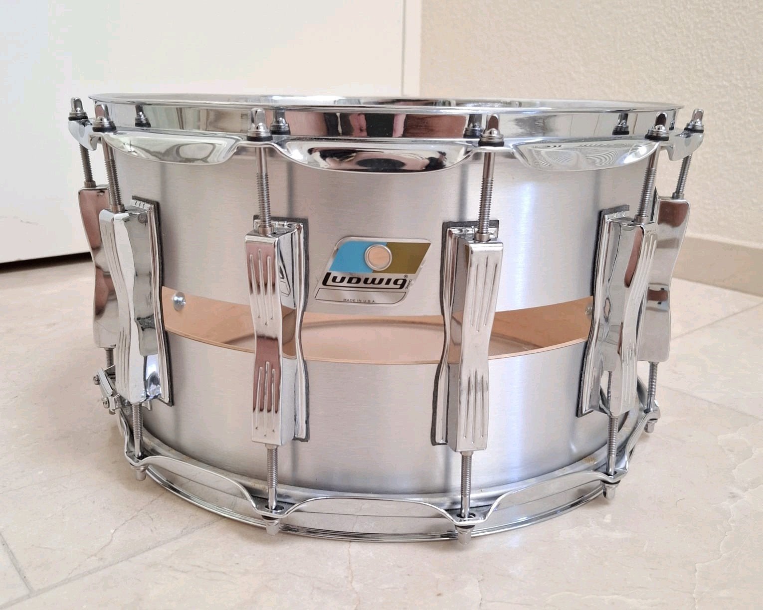 Ludwig 14"x08" Slotted Coliseum snare drum / smaredrum, Muziek en Instrumenten, ., Drums of Percussie, Ophalen of Verzenden, Zo goed als nieuw