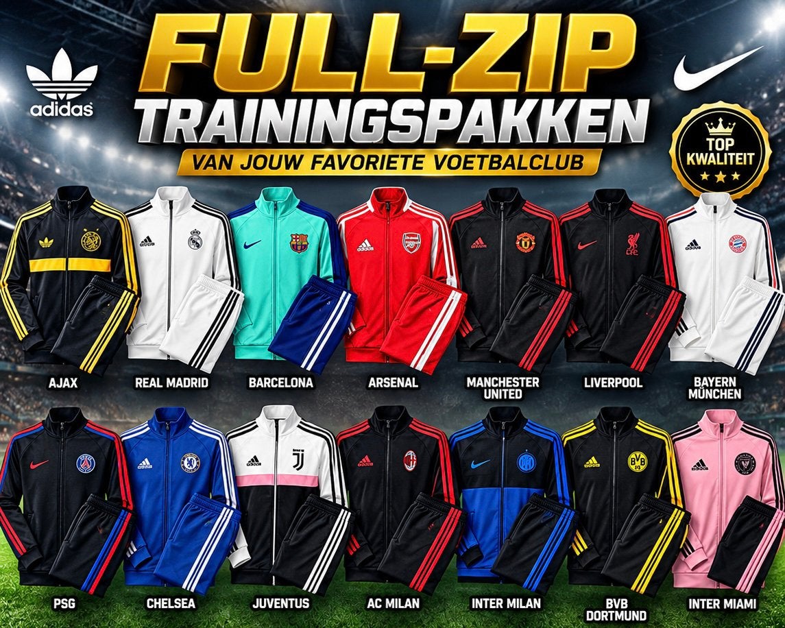 ⚽Voetbal Full-zip trainingspakken⚽, Ophalen of Verzenden, Nieuw, Trainingspak