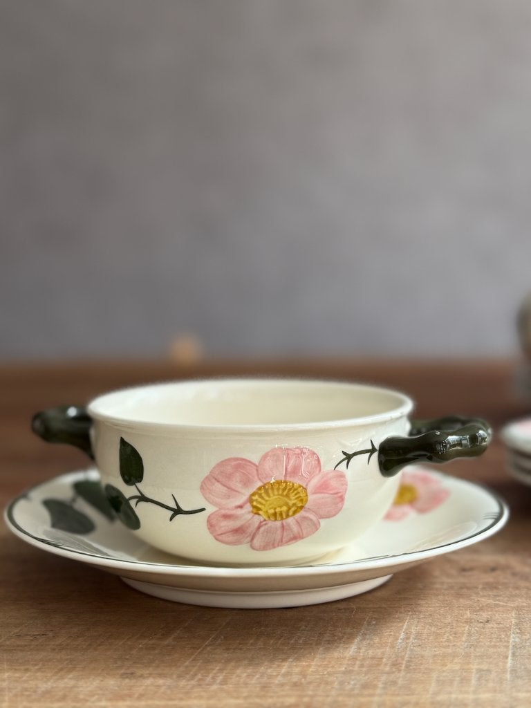 14x Wild Rose Soepkom en schotels Villeroy & Boch, Antiek en Kunst, Ophalen