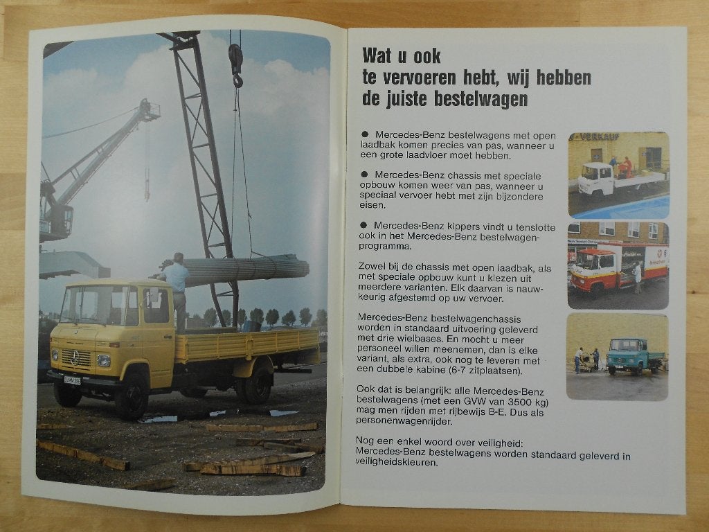 Mercedes 407 409 508 608 613 Brochure 1980 - 407D 508D 608D, Boeken, Zo goed als nieuw, Mercedes-Benz, Mercedes, Ophalen of Verzenden