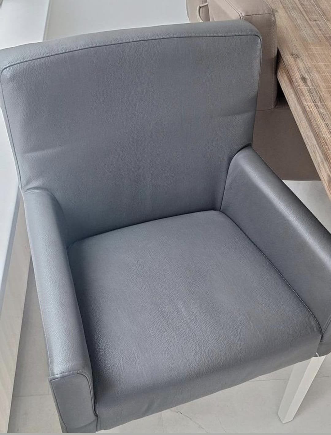 Eettafel met 6 stoelen, Ophalen, Zo goed als nieuw, 75 tot 100 cm