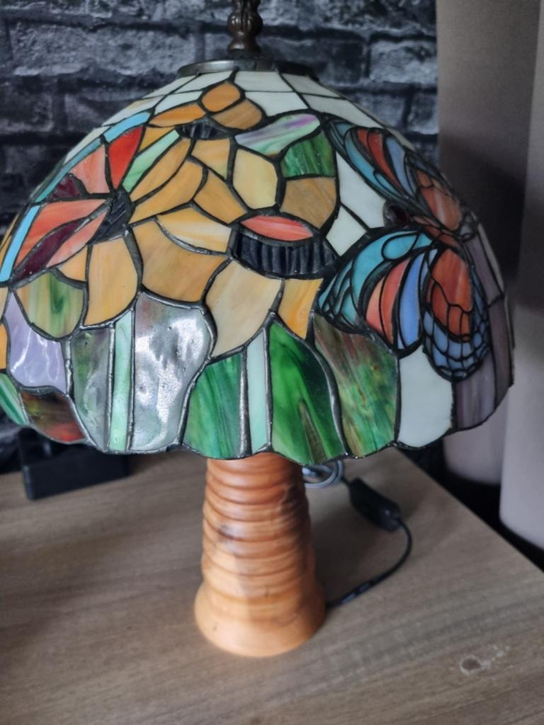 Tiffany schemerlamp, Huis en Inrichting, Ophalen of Verzenden, Zo goed als nieuw, Minder dan 50 cm